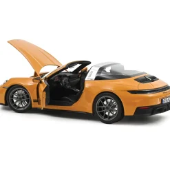 2025 Porsche 911 Targa 4 GTS - Bahama Yellow 1:18 Scale Diecast Model Car by Norev