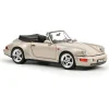 1992 Porsche 911 Turbo Look Cabriolet -Zermatt silver 1:18 Scale Diecast Model Car by Norev