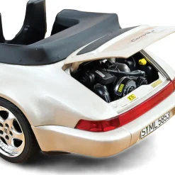 1992 Porsche 911 Turbo Look Cabriolet -Zermatt silver 1:18 Scale Diecast Model Car by Norev