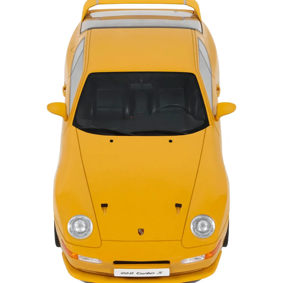 1993 Porsche 968 Turbo S - Yellow 1:18 Scale Cast Resin Model Car by GT Spirit
