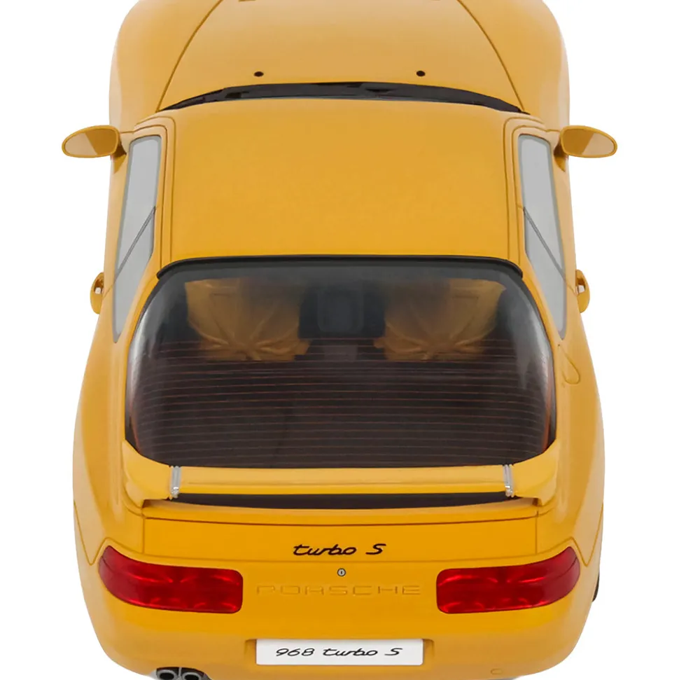 1993 Porsche 968 Turbo S - Yellow 1:18 Scale Cast Resin Model Car by GT Spirit