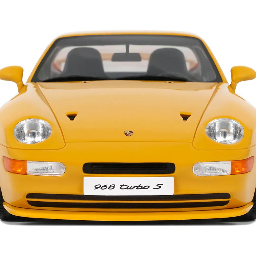 1993 Porsche 968 Turbo S - Yellow 1:18 Scale Cast Resin Model Car by GT Spirit