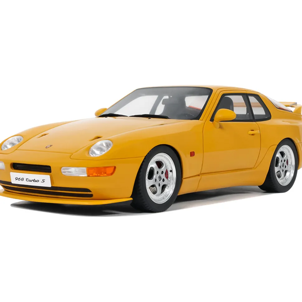1993 Porsche 968 Turbo S - Yellow 1:18 Scale Cast Resin Model Car by GT Spirit