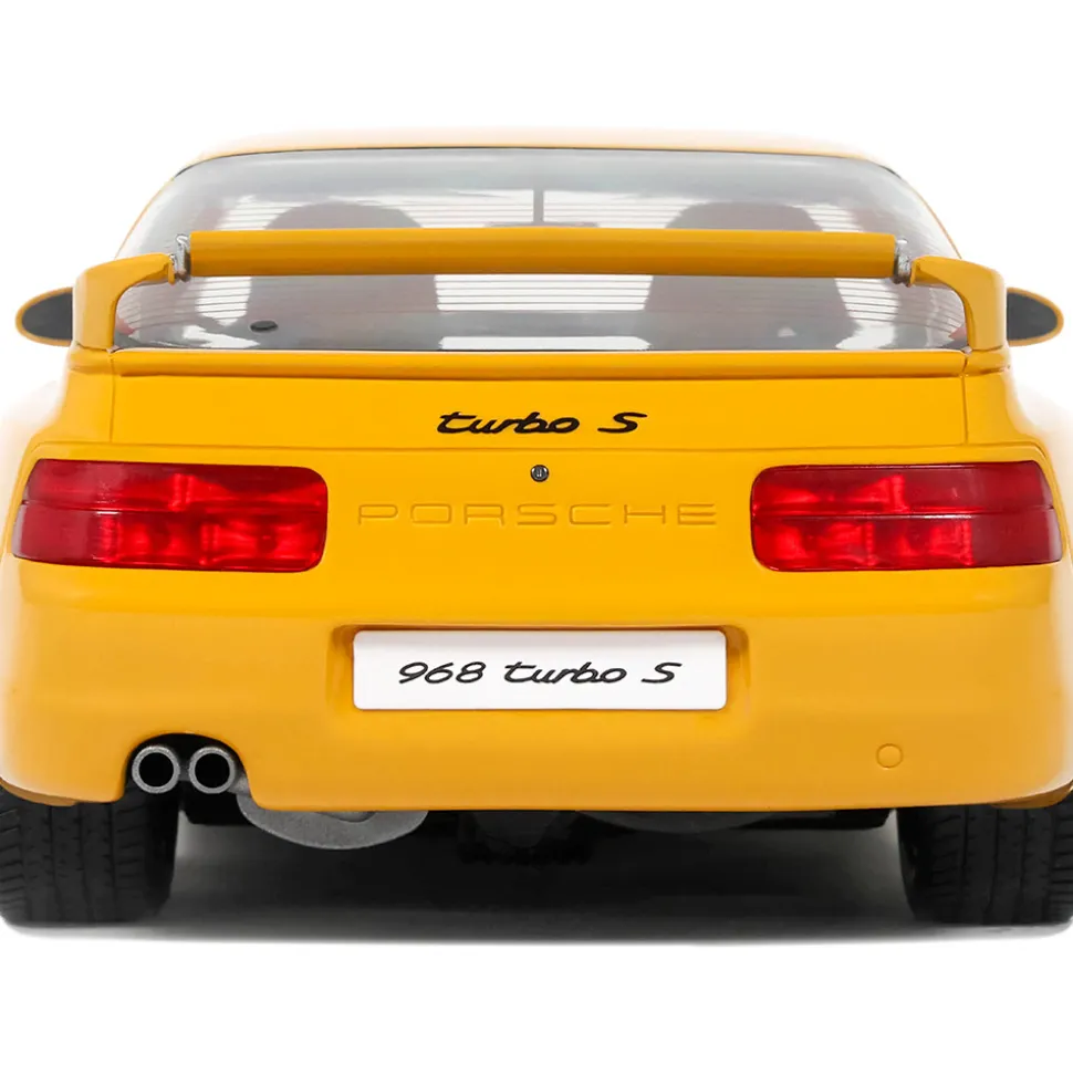 1993 Porsche 968 Turbo S - Yellow 1:18 Scale Cast Resin Model Car by GT Spirit