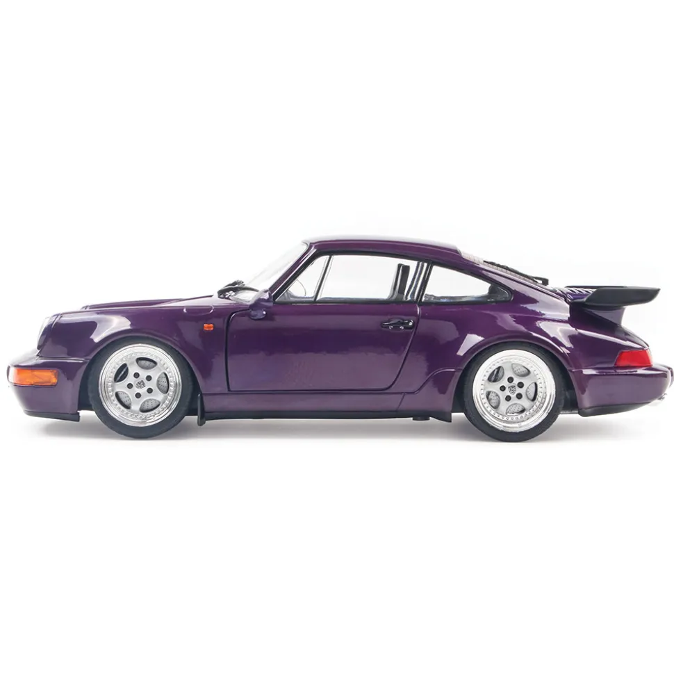 1990 Porsche 911 (964) Turbo - Violet Blue Metallic 1:18 Scale Diecast Model Car by Solido