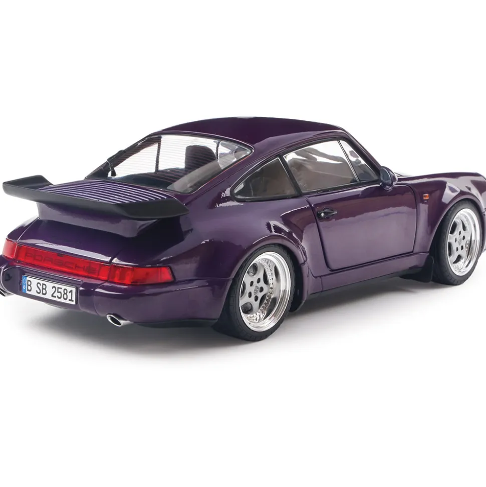 1990 Porsche 911 (964) Turbo - Violet Blue Metallic 1:18 Scale Diecast Model Car by Solido