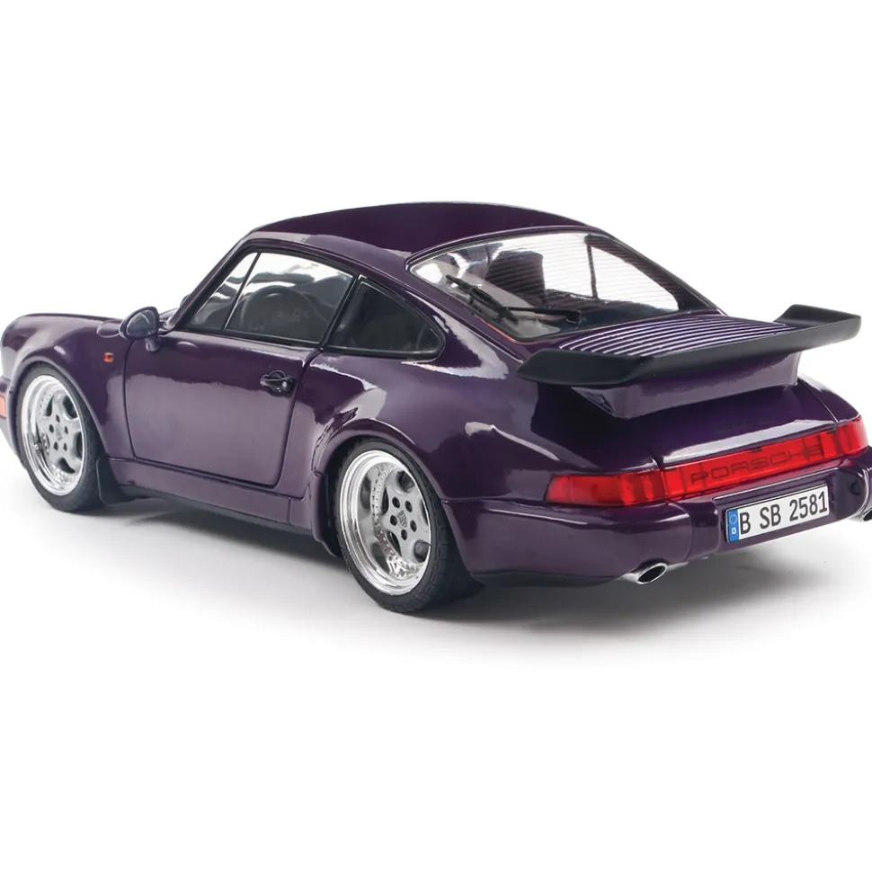 1990 Porsche 911 (964) Turbo - Violet Blue Metallic 1:18 Scale Diecast Model Car by Solido