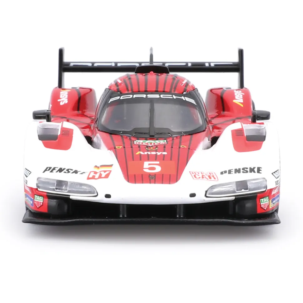 Porsche 963 - White/Red 1:43 Scale Diecast Replica Model by Bburago