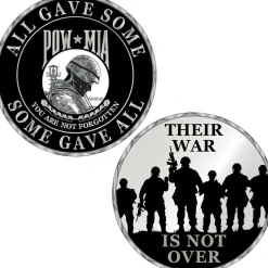 POW-MIA Challenge Coin Eagle Emblems (CH3400) by Eagle Emblems