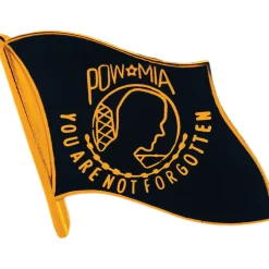 POW/MIA FLAG Lapel Pin Eagle Emblems (P15294) Metal by Eagle Emblems