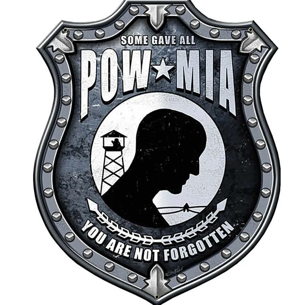 POW MIA Vintage Metal Sign SM440 Heavy gauge American steel by Vintage Sign Co.