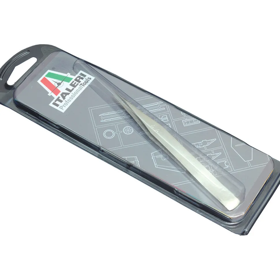 Precision tweezers - straight Italeri (50814) by Italeri