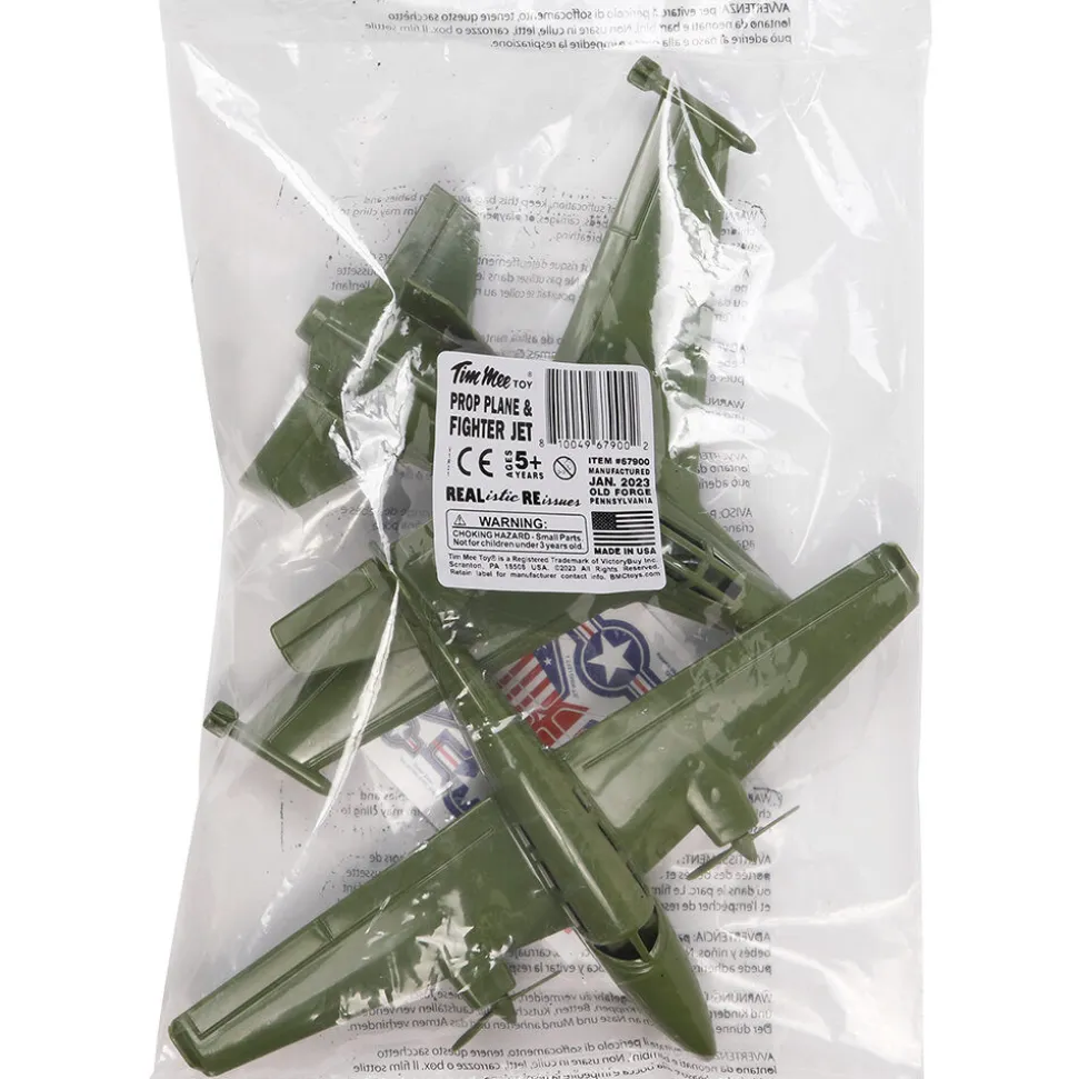 Prop Plane and Fighter Jet 1/50 Plastic Set Tim Mee (67900) 1:50 scale Plastic by Tim Mee