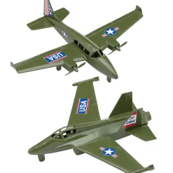 Prop Plane and Fighter Jet 1/50 Plastic Set Tim Mee (67900) 1:50 scale Plastic by Tim Mee