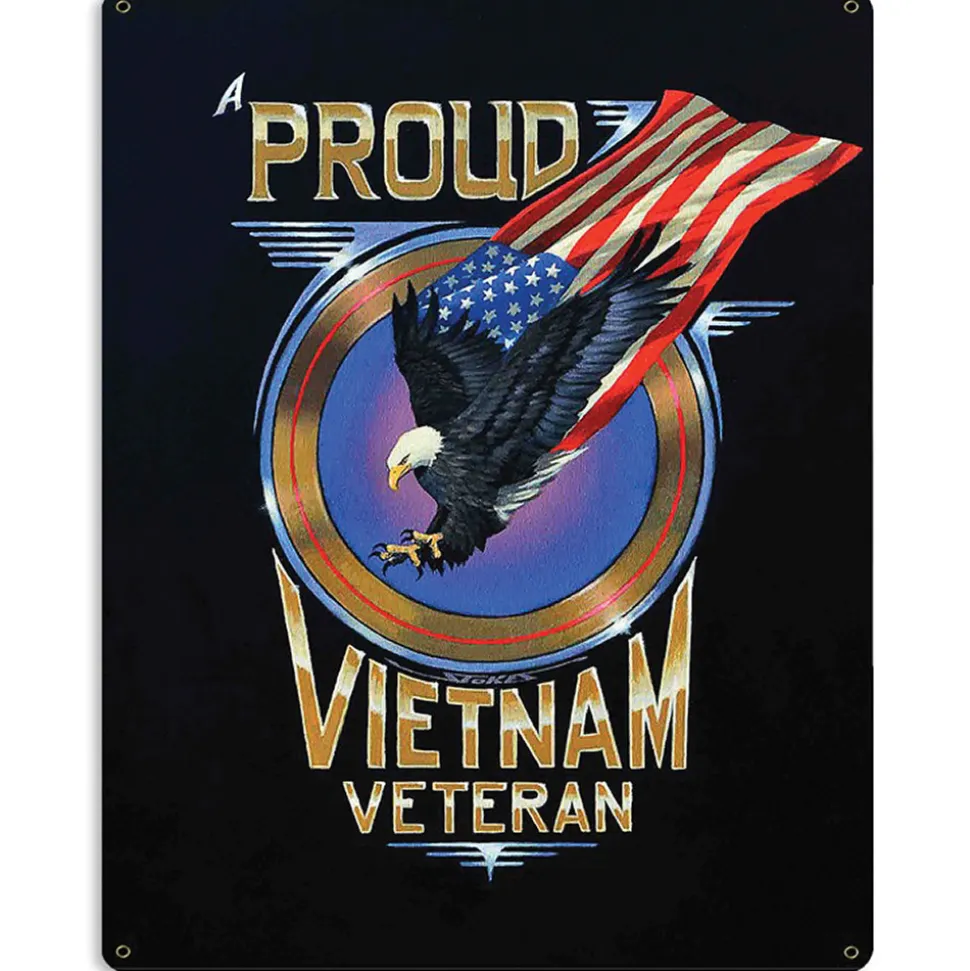 Proud Vietnam War Veteran Metal Sign by Vintage Sign Co.