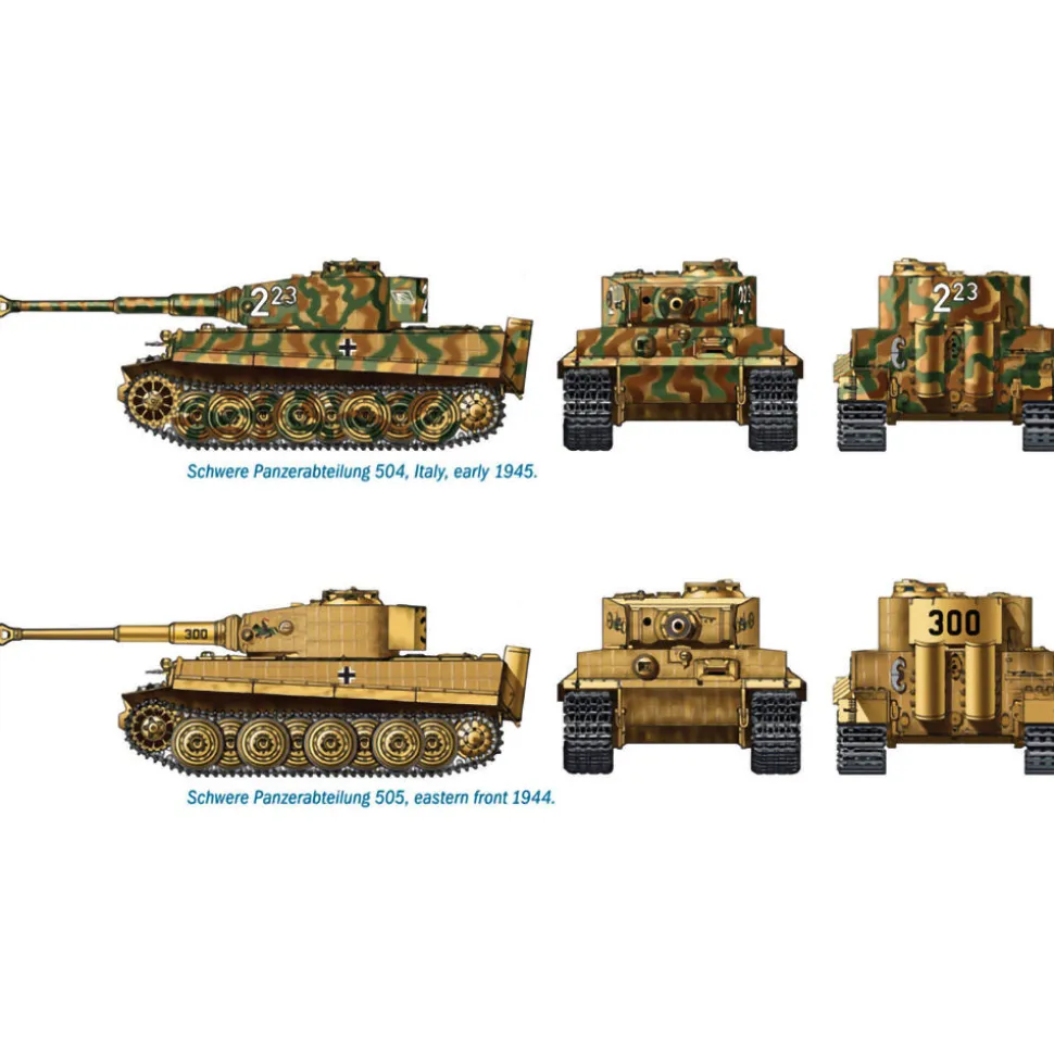 Pz.Kpfw.VI Tiger I Ausf. E 1/72 Kit 1:72 Scale Plastic Model Kit by Italeri