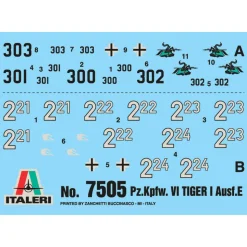 Pz.Kpfw.VI Tiger I Ausf. E 1/72 Kit 1:72 Scale Plastic Model Kit by Italeri