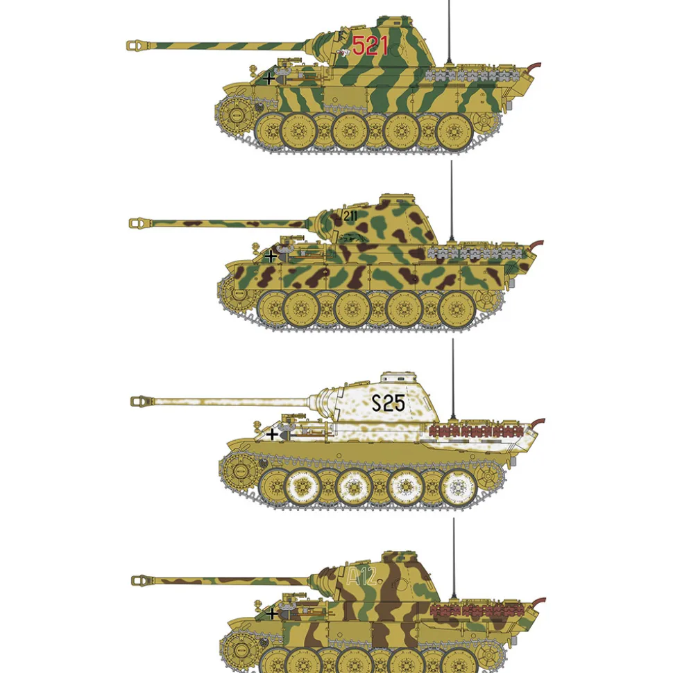 Pz.Kpfw.V Panther Ausf. D 1/35 Kit Italeri (90290) 1:35 scale Plastic by Italeri