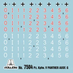 Pz.Kpfw.V Panther Ausf. G 1/72 Kits 1:72 Scale Plastic Model Kit by Italeri