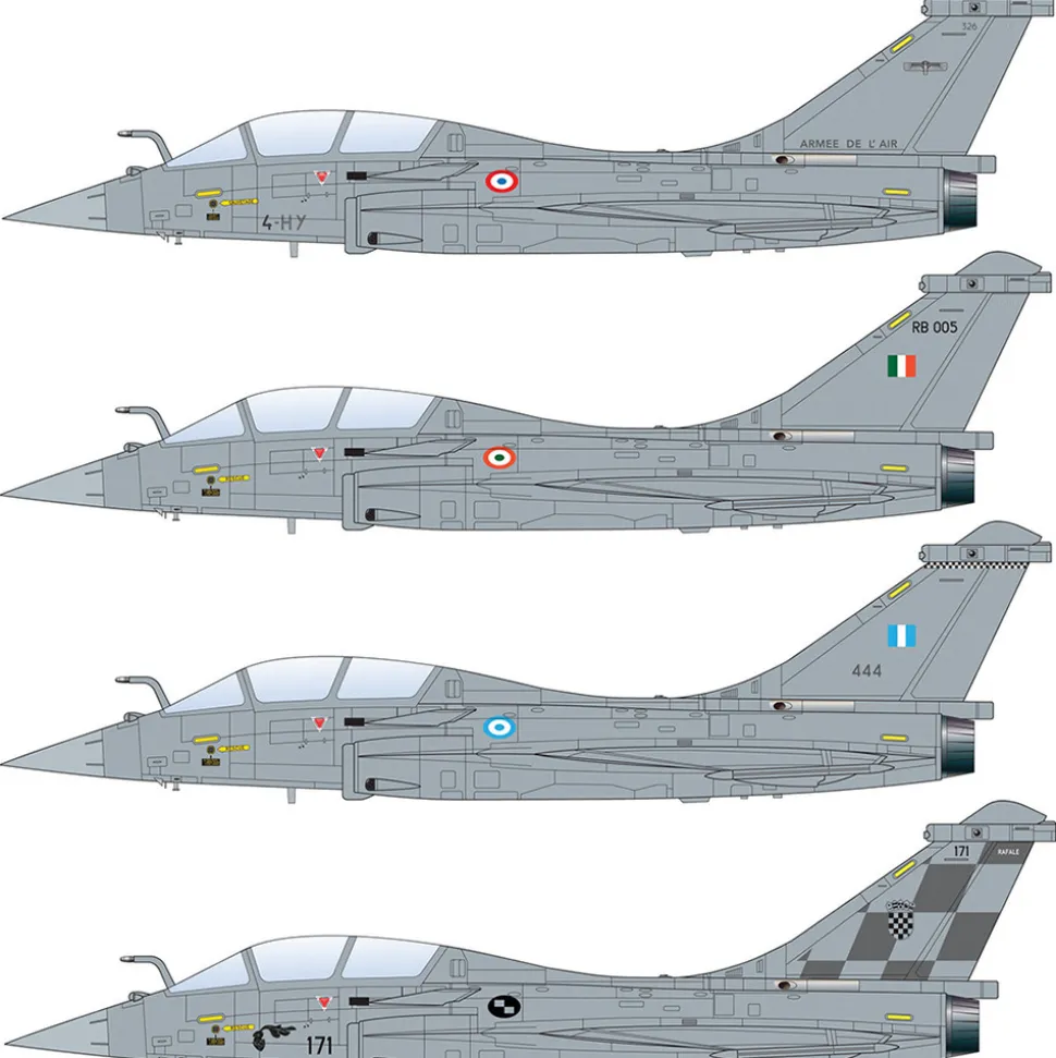 Rafale 1/72 Kit Italeri (90092) 1:72 scale Plastic by Italeri