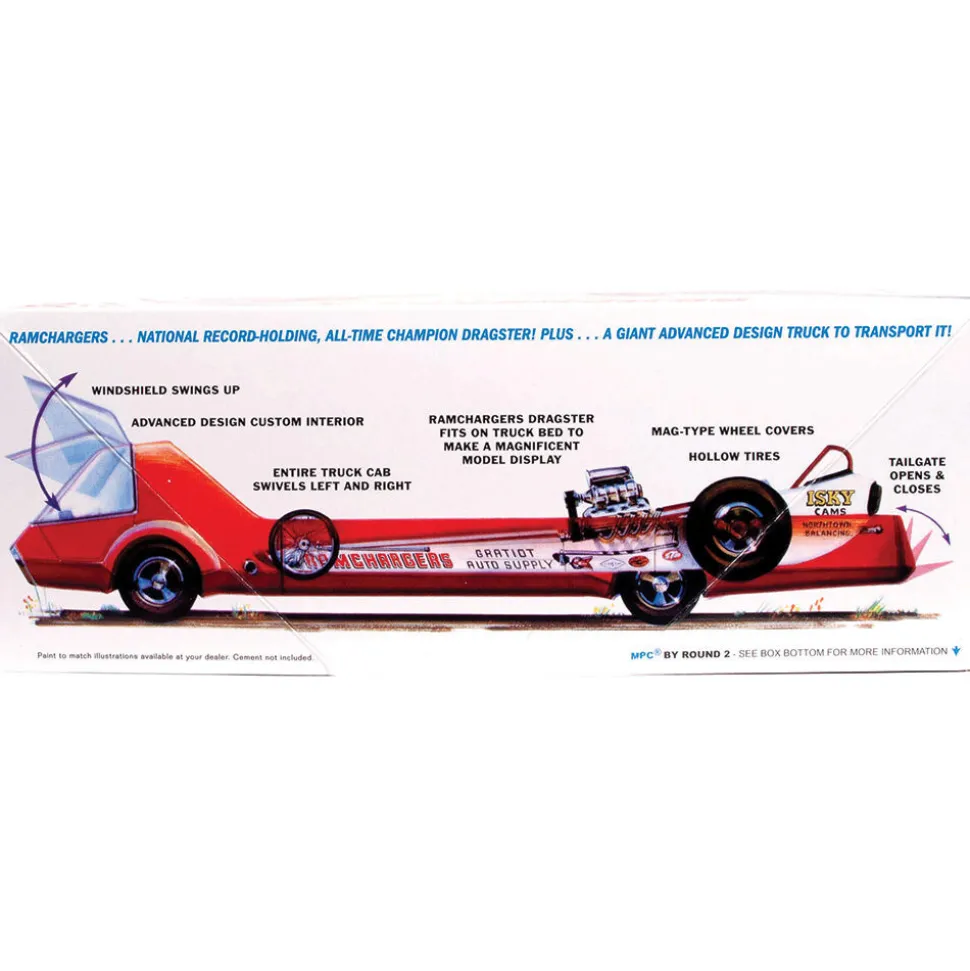 Ramchargers Dragster & Transporter Truck 1:25 Scale Plastic by MPC Models