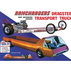 Ramchargers Dragster & Transporter Truck 1:25 Scale Plastic by MPC Models