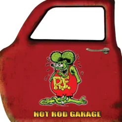 Rat Fink Hot Rod Garage Door Sign Metal Sign by Reedyville Goods