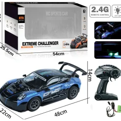 R/C 2.4 GHz Drifting Race Car with Lights 1:8 Scale Radio Control Car by New Capable