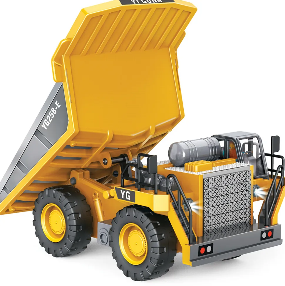 R/C 2.4 Ghz Remote Control Diecast 4x4 Mining Dump Truck 1:24 Scale Remote Control Construction by New Capable