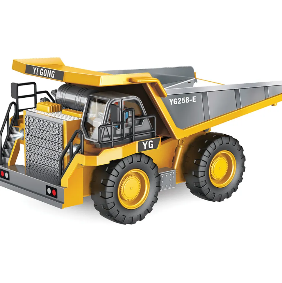 R/C 2.4 Ghz Remote Control Diecast 4x4 Mining Dump Truck 1:24 Scale Remote Control Construction by New Capable