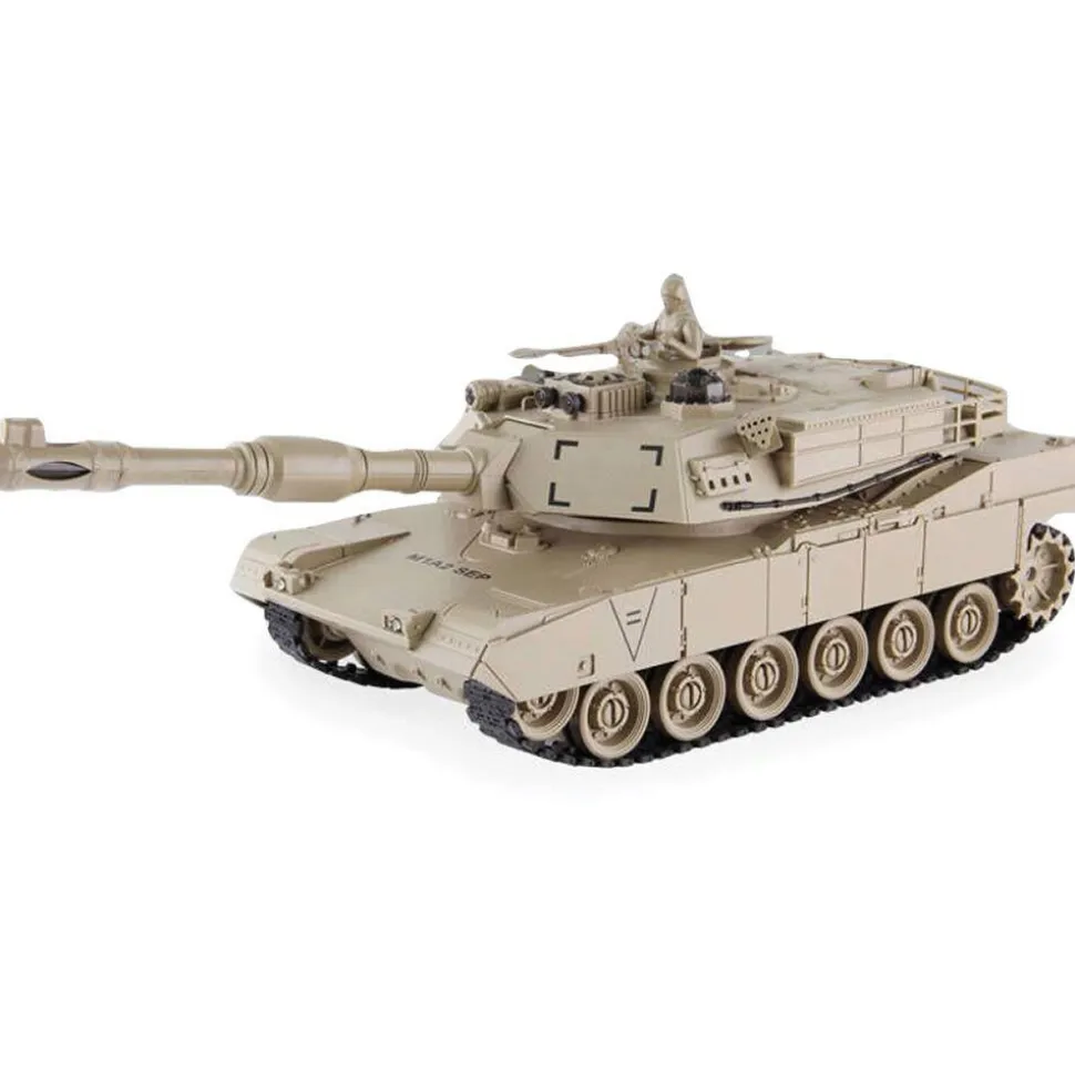 R/C 2.4 Ghz Remote Control M1 Infra Red Battle Tank w/Lights & Sound 1:28 Scale Remote Control Tank by New Capable