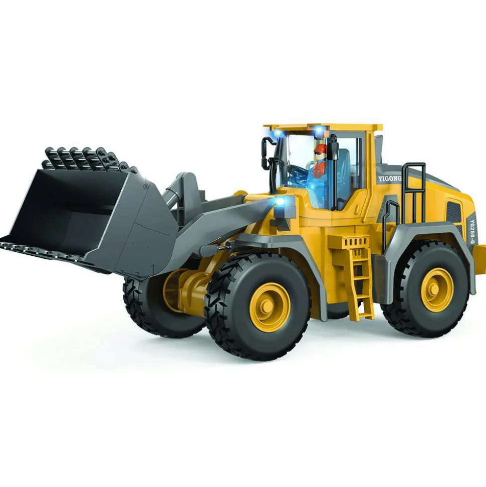 R/C 2.4 Ghz Remote Control Wheel Loader w/Lights & Sound 1:20 Scale Remote Control Construction by New Capable