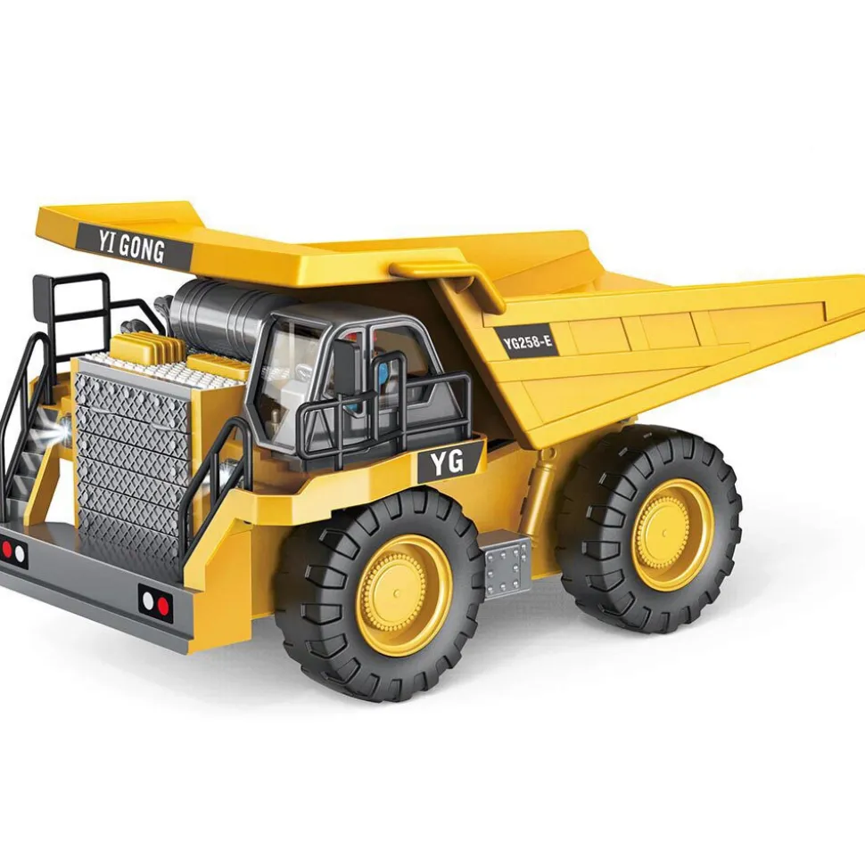 R/C 2.4 Ghz Remote Control 4x4 Mining Dump Truck 1:24 Scale Remote Control Construction by New Capable