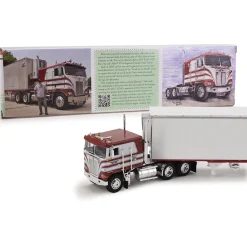 Red's Favorites - Jim Skrinar Kenworth K100 COE Flat Top & 53' Utility Reefer Trailer 1:64 Scale Diecast Model Truck by First Gear