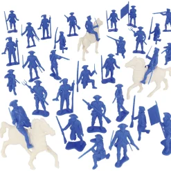 Rev. War Colonial Soldiers 1/40 Plastic Figure 33 Piece Set BMC Toys (67151) 1:40 scale Plastic by BMC Toys