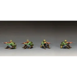 Riflemen Sitting Firing #2 1/30 Figure K&C (WH126) 1:30 scale Metal by King and Country