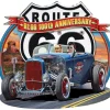 1932 Roadster Route 66 100th Anniversary Metal Sign Metal Sign by Reedyville Goods