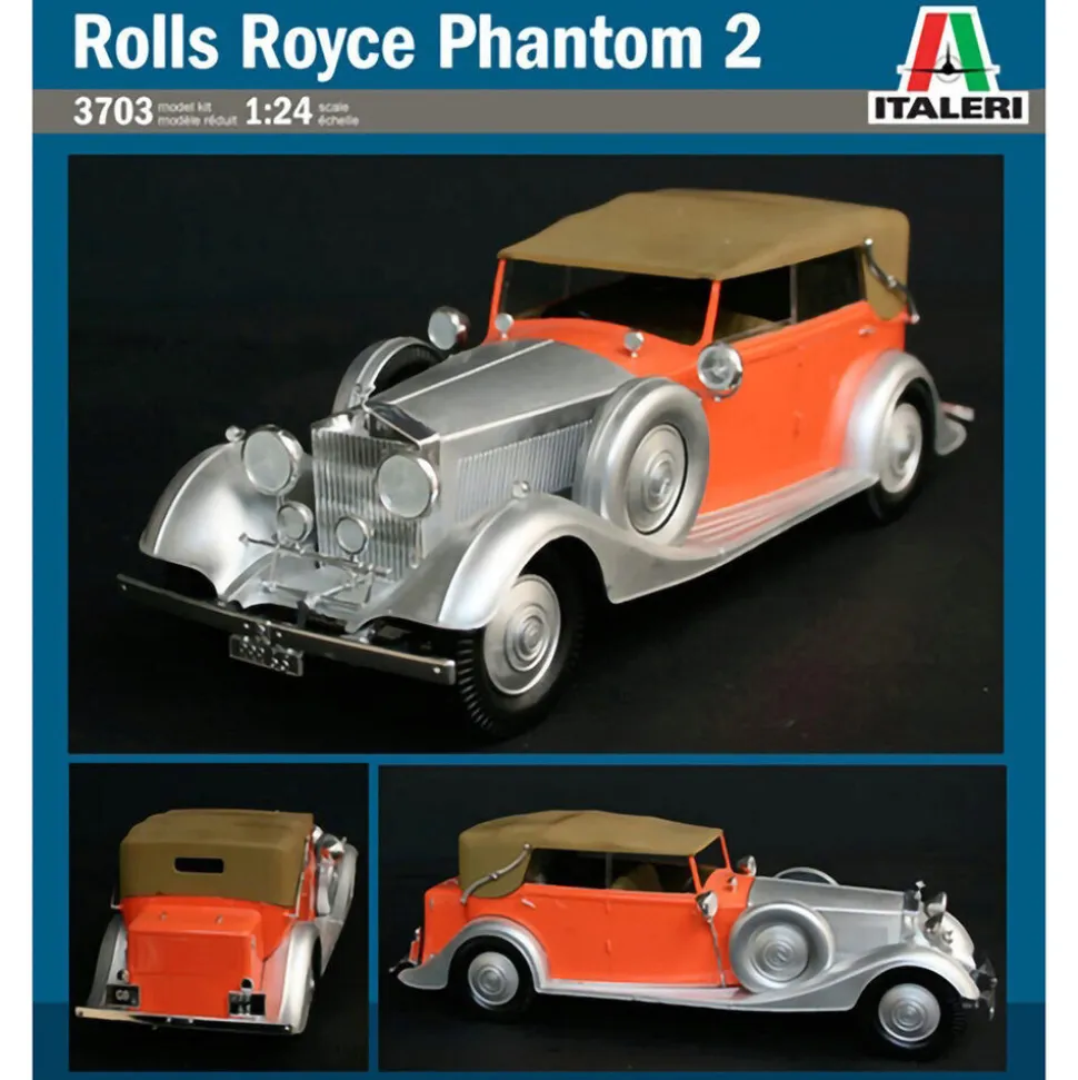 Rolls Royce Phantom II 1/24 Kit 1:24 Scale Plastic Model Kit by Italeri