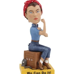 Rosie the Riveter Bobblehead RB10662 heavyweight polyresin by Royal Bobbles