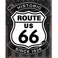 Route 66 Since 1926 Sign Metal Sign by Desperate Enterprises