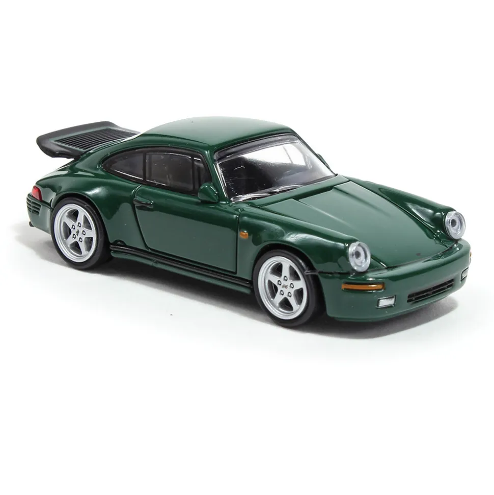 1987 RUF CTR Porsche Yellowbird - Irish Green 1:64 Scale Diecast Model Car by Paragon Models