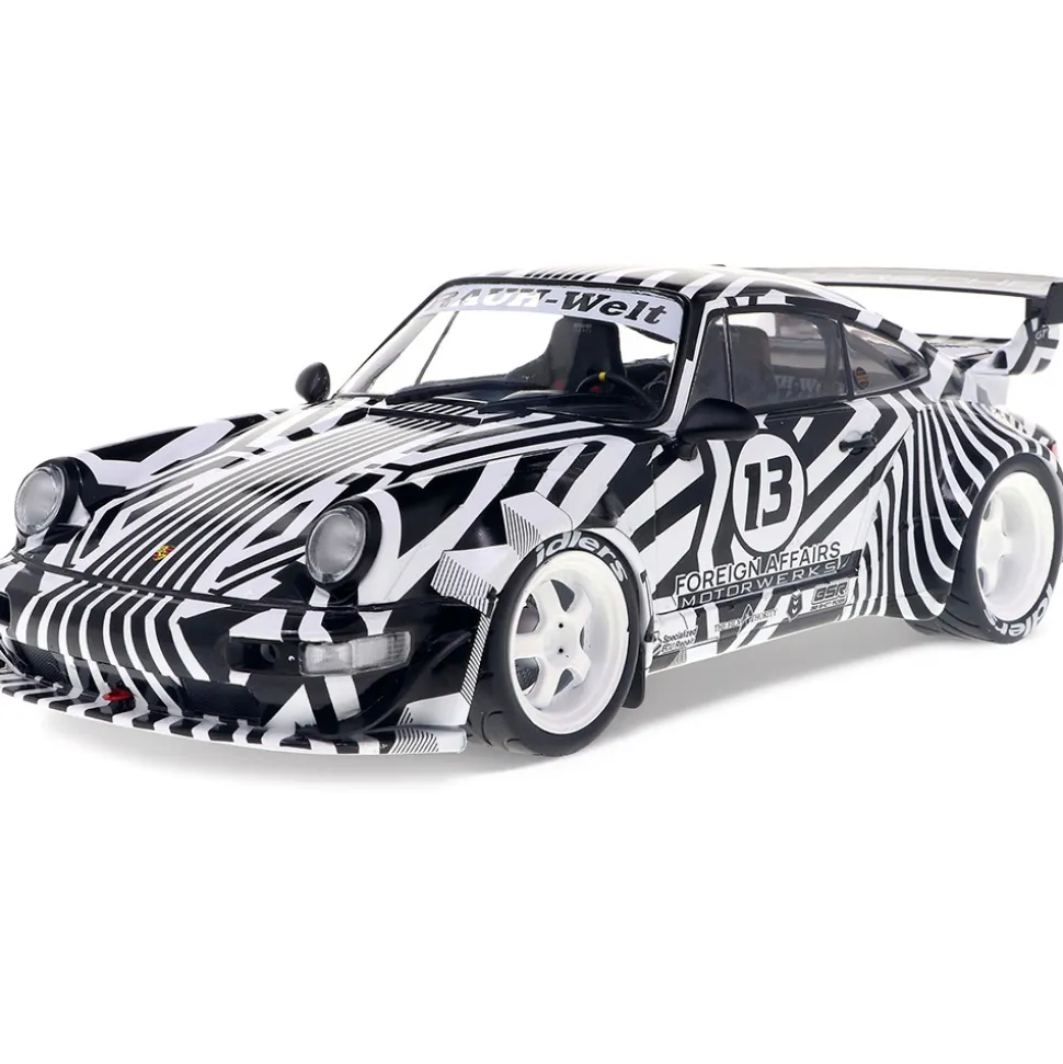 2022 RWB Body kit "The Zebra" - Camouflage 1:18 Scale Diecast Model Car by Solido