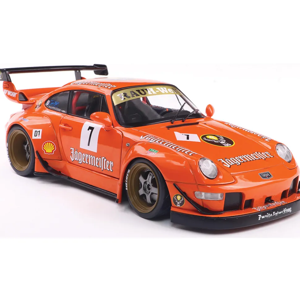 2020 RWB Porsche Bodykit - Orange 1:18 Scale Diecast Model Car by Solido