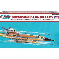 Saab Draken J-35 1/48 Kit ATLANTIS (L570) 1:48 scale Plastic by Atlantis Models
