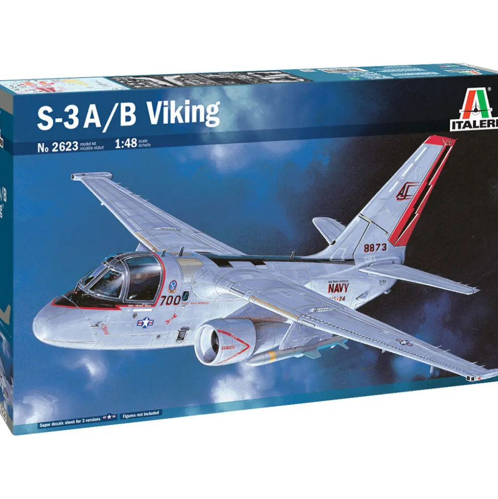 S-3A/B Viking 1/48 Kit Italeri (2623) 1:48 scale Plastic by Italeri