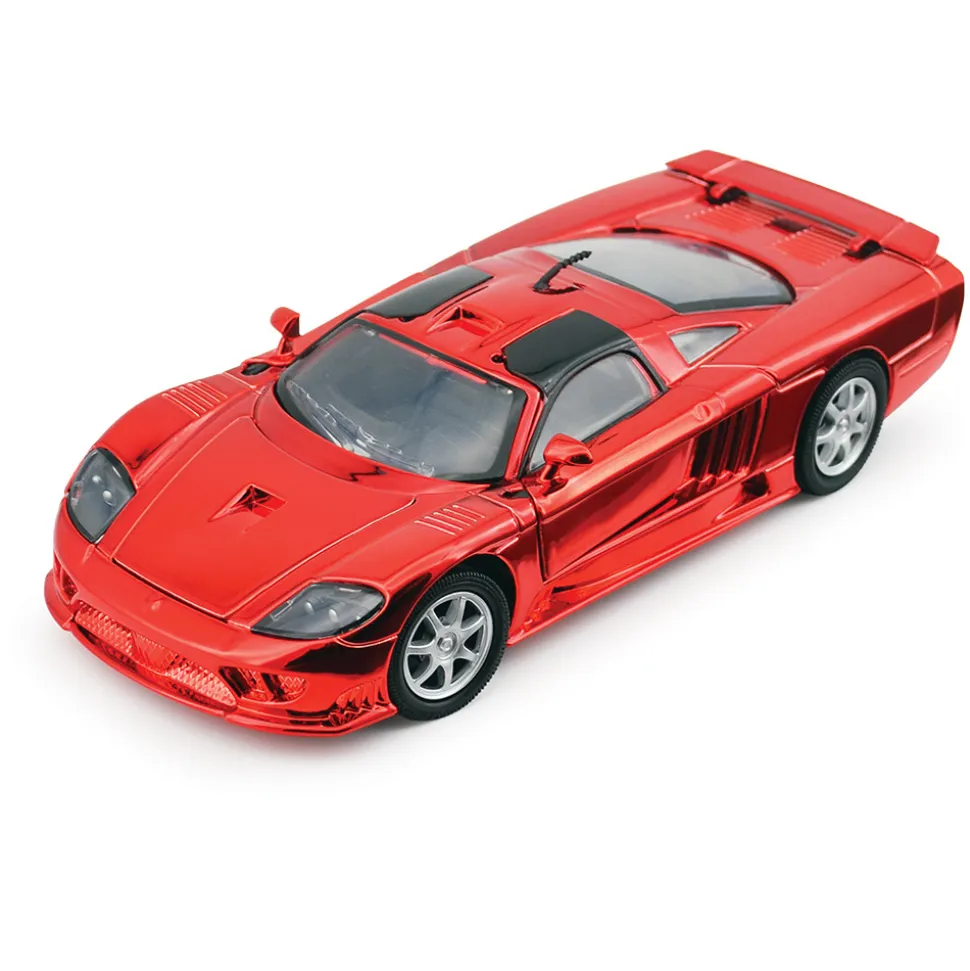 Saleen S7 Mirror Finish Red - That's a Wrap 1:24 Scale Diecast Model Car by Motormax