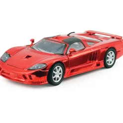 Saleen S7 Mirror Finish Red - That's a Wrap 1:24 Scale Diecast Model Car by Motormax