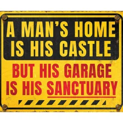 Sanctuary Metal Sign 2711 Tin by Desperate Enterprises