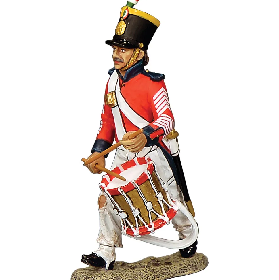 Santa Anna's Soldier Drummer Advancing 1/30 Figure K&C (RTA139) 1:30 scale Metal by King and Country