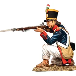 Santa Anna's Soldier Kneeling, Firing to Front 1/30 Figure K&C (RTA140) 1:30 scale Metal by King and Country